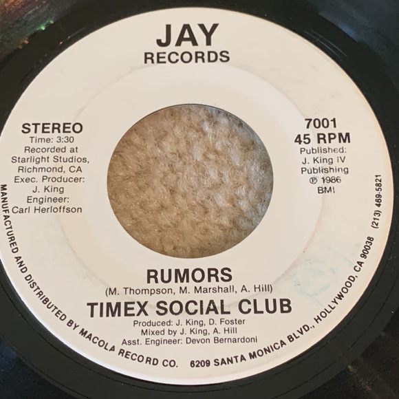 Vintage Timex Social Club 7” Vinyl Record, 1986 - Picture 4 of 8